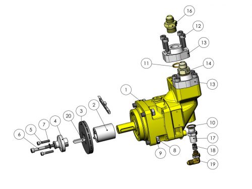 Мотор пилы с автоматическим натяжителем (30 см³) KESLA 25RHII(RHS)